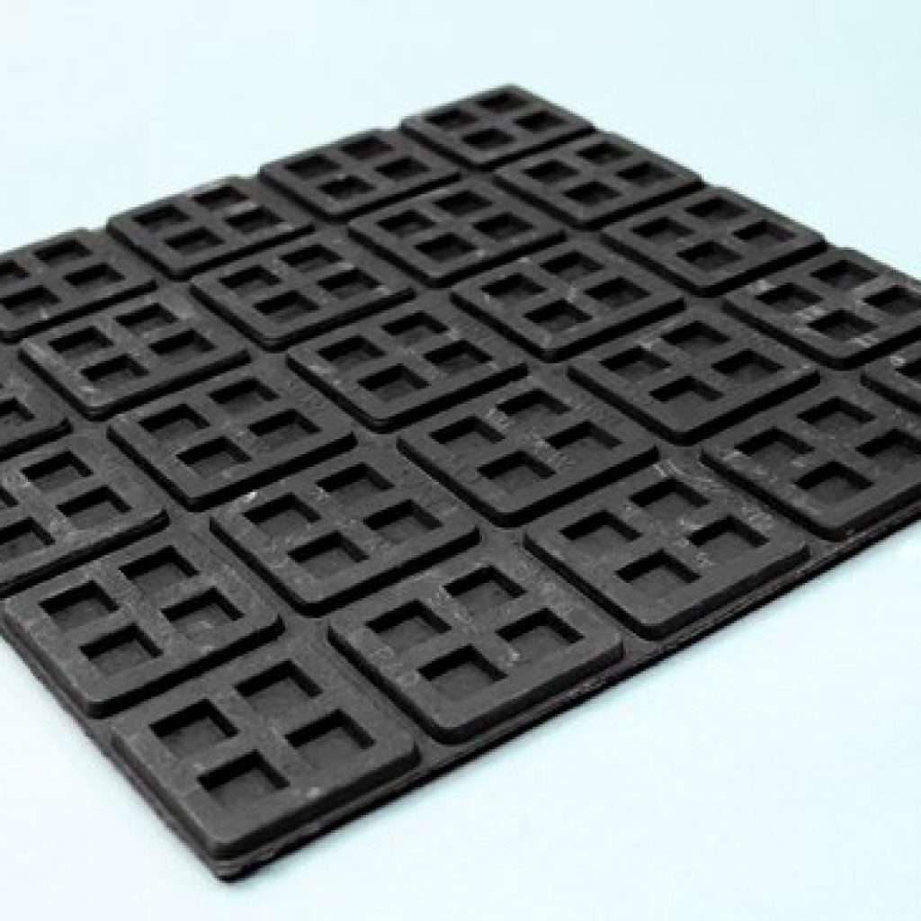 Mini Super W pads feature unique waffle pockets which allow for greater deformation of the material, providing excellent isolation performance. Mini Super W anti-vibration pads can be supplied in multiple configurations to suit most situations.