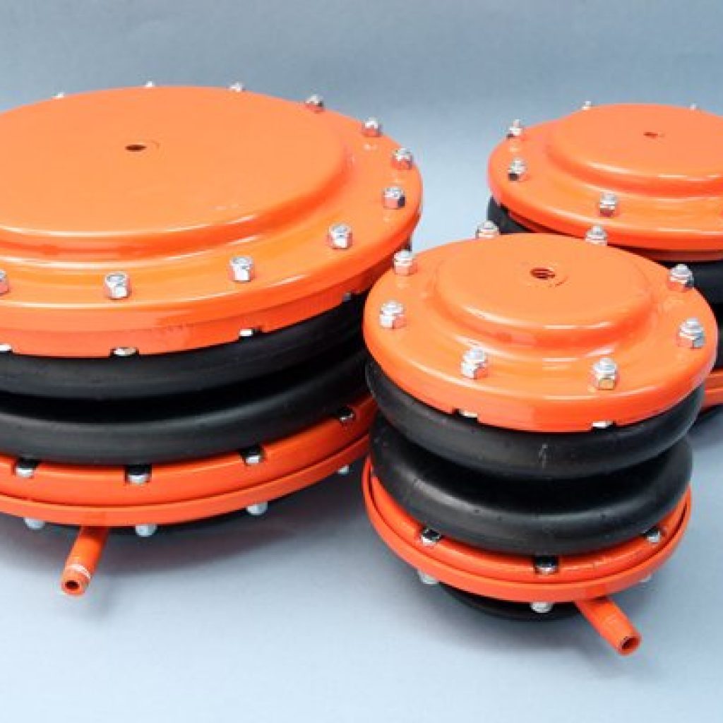 Air Springs are typically used to isolate equipment that is very sensitive to vibration. They provide very high levels of isolation, can reach very low natural frequencies and are essentially resonance free. They would typically be used in research and medical facilities.