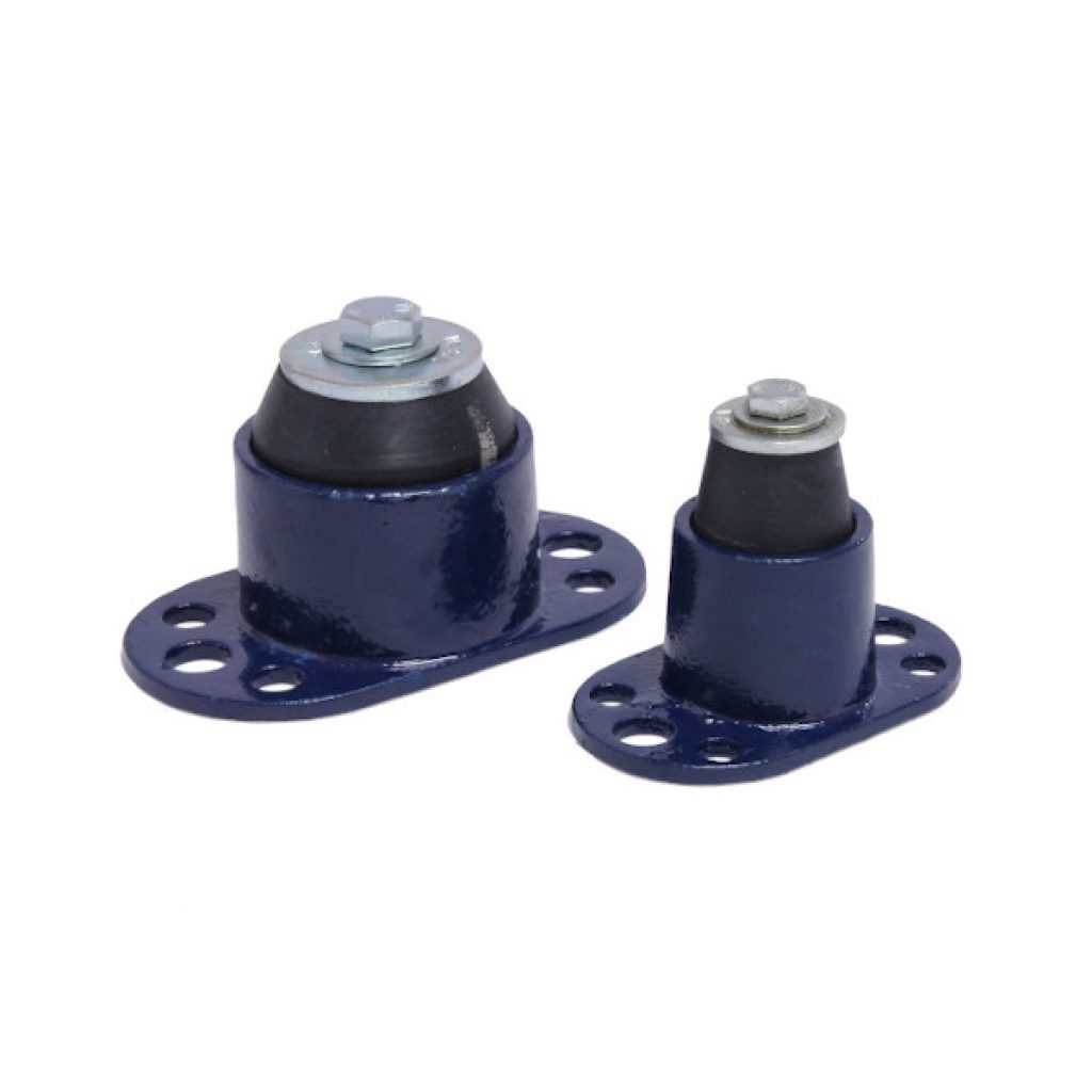 The BR is an all directional captive bridge bearing neoprene mounting for seismic, mobile mounted equipment, marine, and wall hung applications such as commercial garage doors.