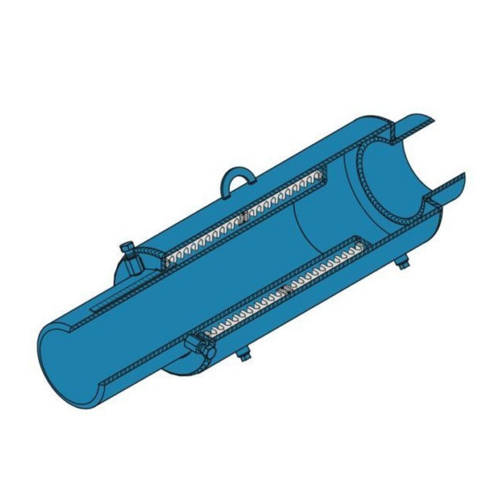 Expansion Compensators and Housed Expansion Joints are essentially a bellows that is protected by and guided within a pipe housing.